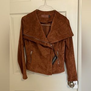 Faux Suede Jacket